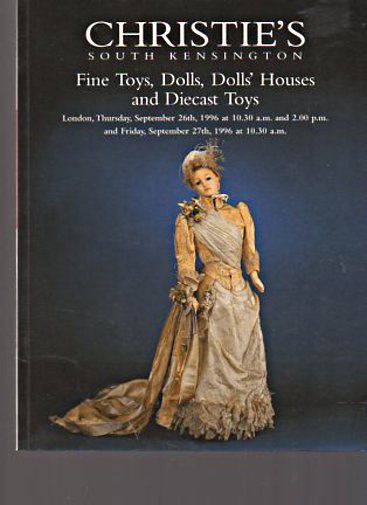 Christies 1996 Fine Toys, Dolls, Doll's Houses, Diecast Toys