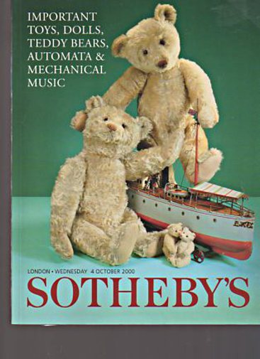 Sothebys 2000 Toys, Dolls, Bears, Automata & Mechanical Music