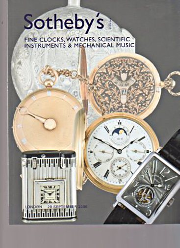 Sothebys 2006 Fine Clocks, Watches, Scientific Instruments - Click Image to Close