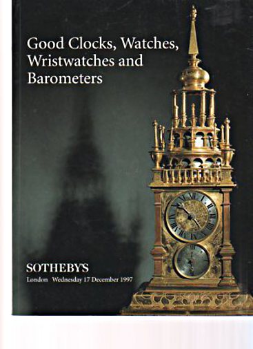 Sothebys 1997 Good Clocks, Watches and Wristwatches