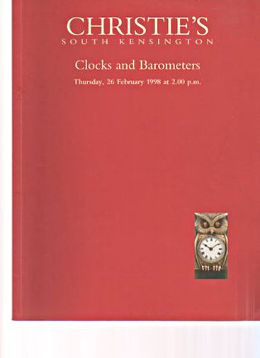 Christies 1998 Clocks and Barometers