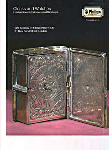 Phillips 1996 Clocks, Watches, Scientific Instruments