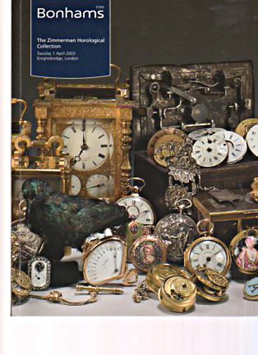 Bonhams 2003 Zimmerman Horological Collection - Click Image to Close