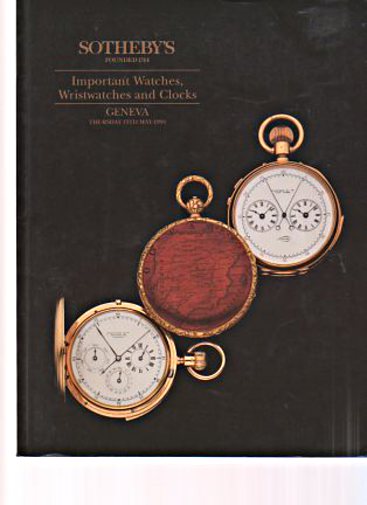 Sothebys May 1994 Important Watches, Wristwatches and Clocks