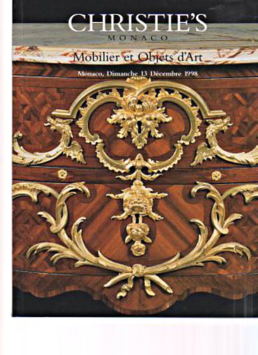 Christies 1998 French Furniture & Objects of Art