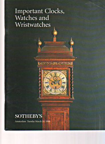 Sothebys 1996 Important Clocks, Watches and Wristwatches