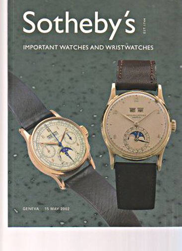 Sothebys May 2002 important Watches and Wristwatches