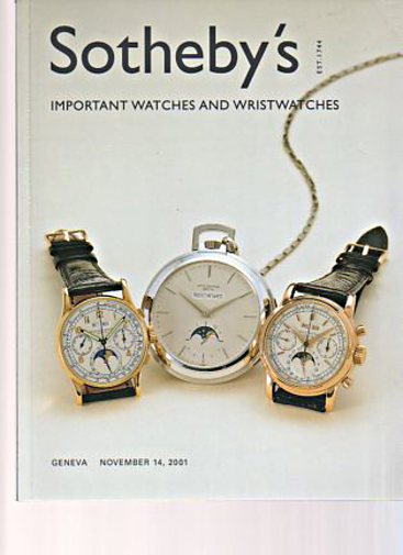 Sothebys 2001 Important Watches and Wristwatches