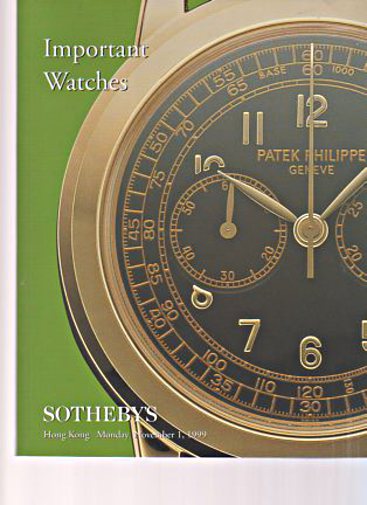 Sothebys 1999 Important Watches