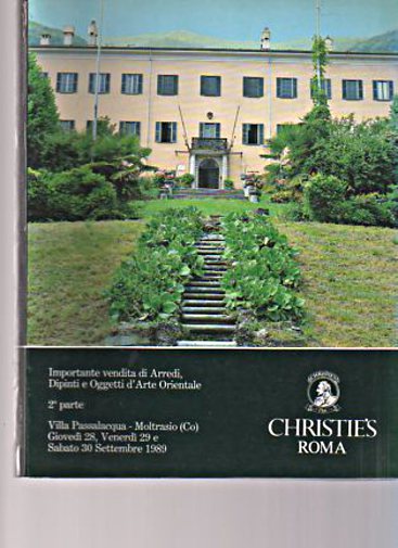 Christies 1989 Contents of Villa Passalacqua Part II - Click Image to Close