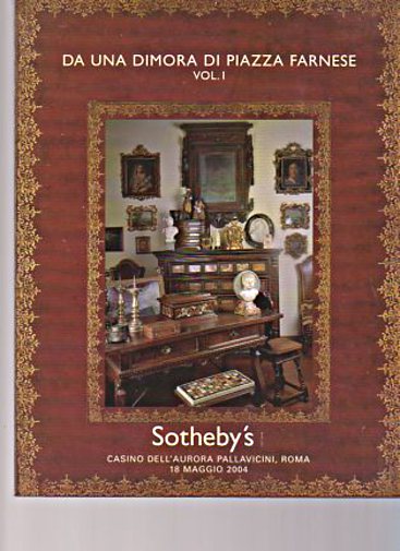 Sothebys 2004 Contents of Piazza Farnese Vol I - II Set
