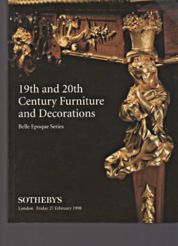 Sothebys 1998 19th & 20th Century Furniture & Decorations