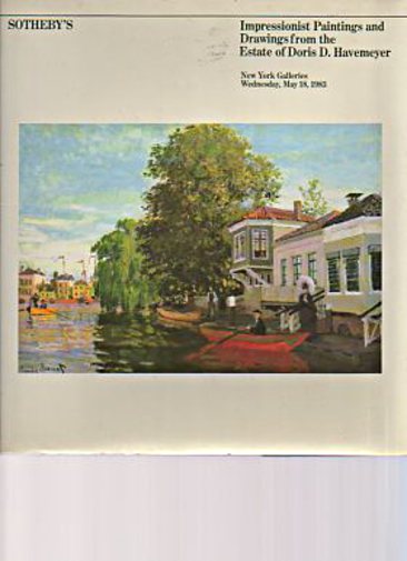 Sothebys 1983 Impressionist Paintings Estate of D Havemeyer