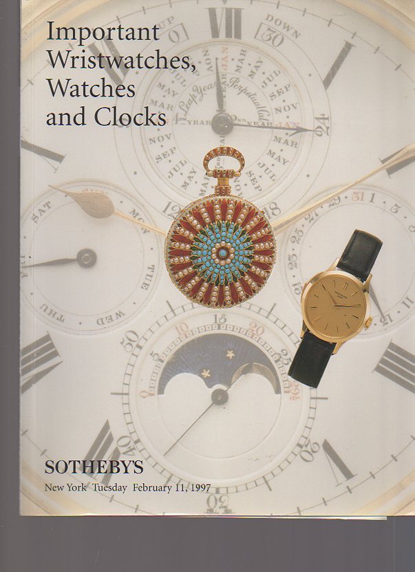 Sothebys 1997 Important Wristwatches, Watches & Clocks