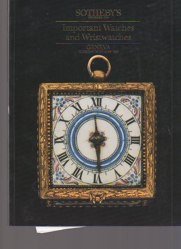 Sothebys 1991 Important Watches and Wristwatches