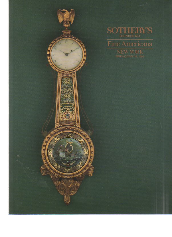 Sothebys 1992 Fine Americana