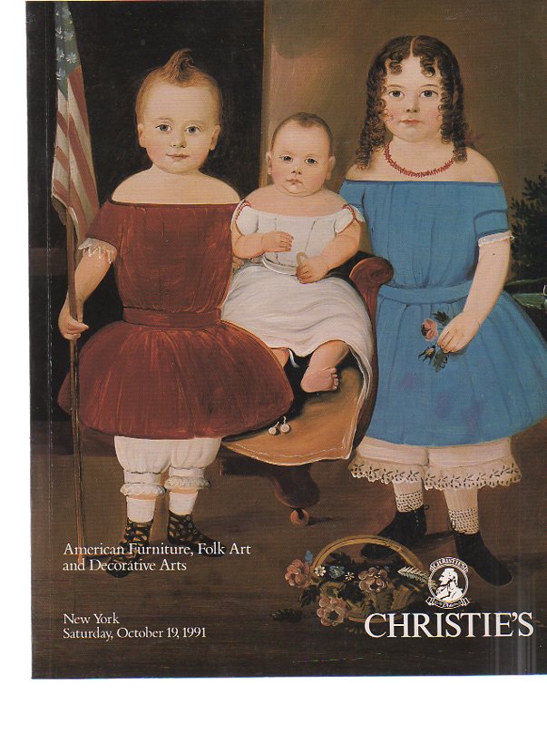 Christies 1991 American Furniture, Folk Art, Decorative Arts - Click Image to Close