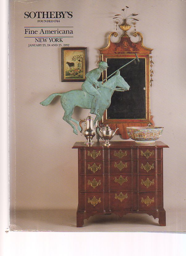 Sothebys 1992 Fine Americana