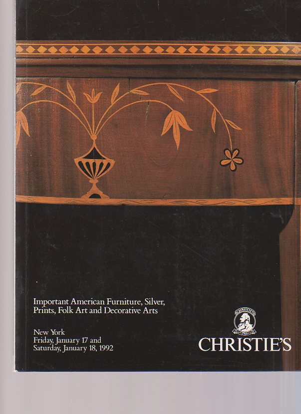Christies 1992 Important American Furniture, Silver, Prints