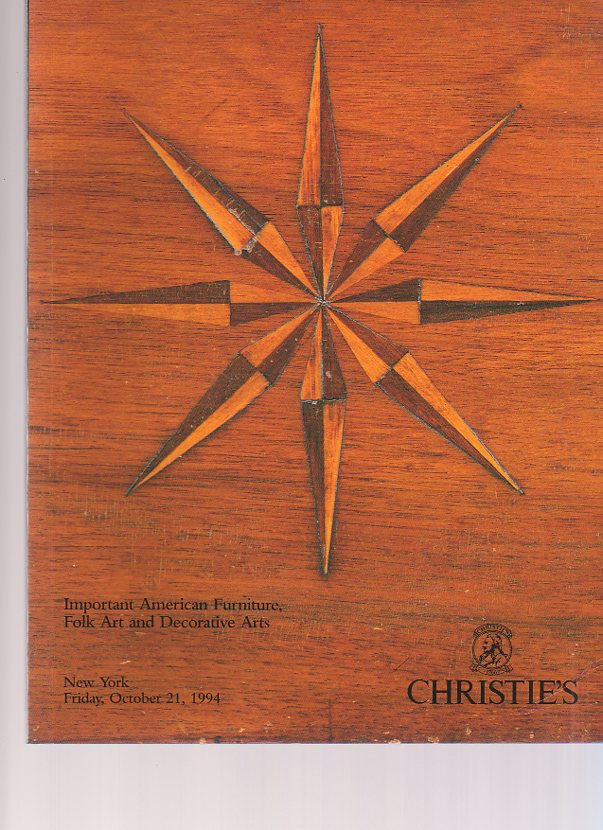 Christies 1994 Important American Furniture, Folk Art