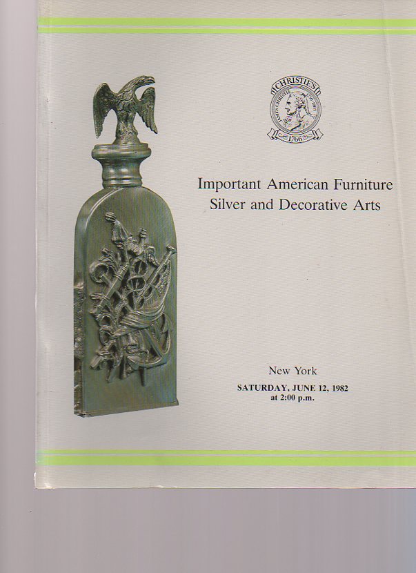 Christies 1982 Important American Furniture, Silver - Click Image to Close