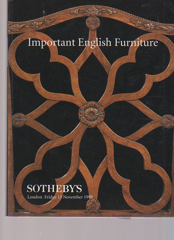 Sothebys November 1998 Important English Furniture
