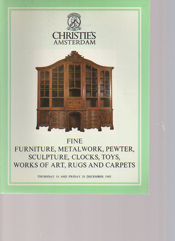 Christies 1985 Fine Furniture, Metalwork, Pewter