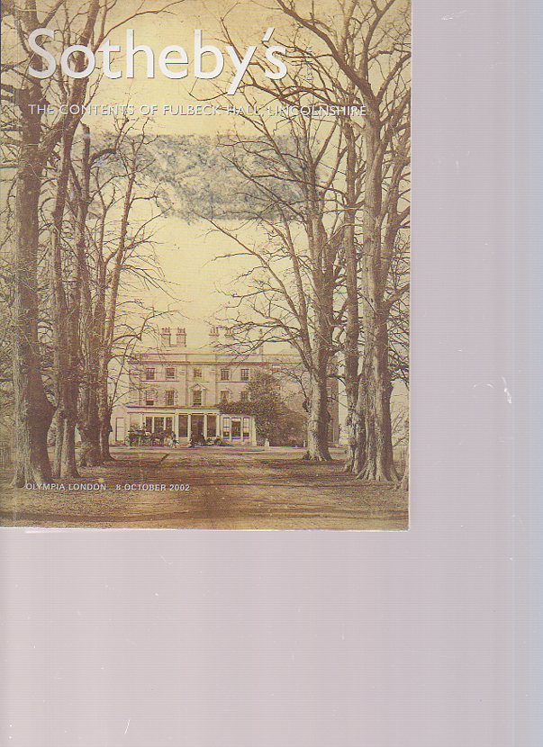 Sothebys 2002 Contents of Fulbeck Hall Lincolnshire