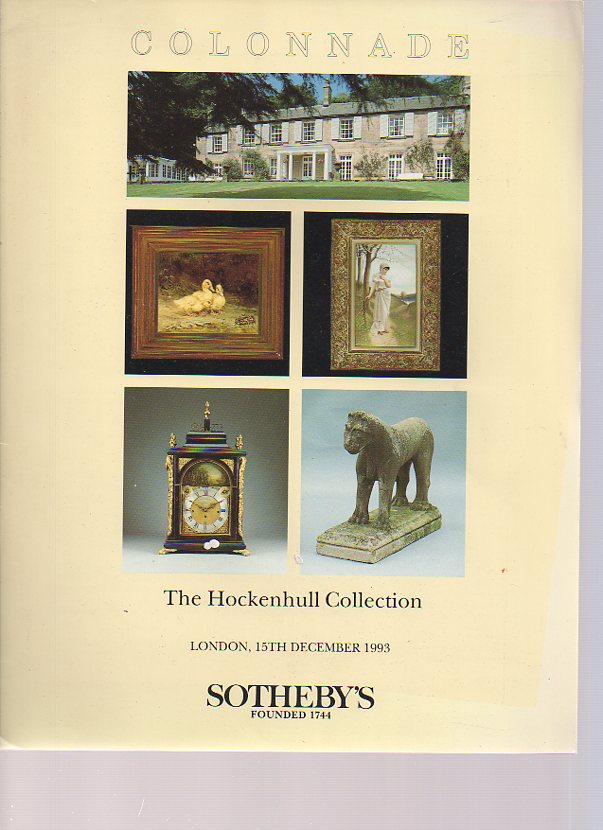 Sothebys 1993 The Hockenhull Collection