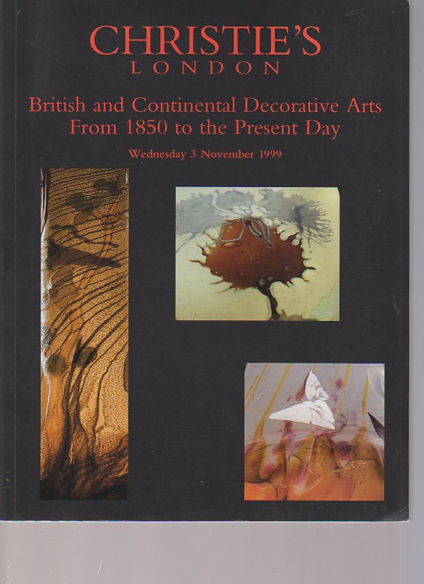 Christies 1999 British & Continental Decorative Arts from 1850 (Digital only)