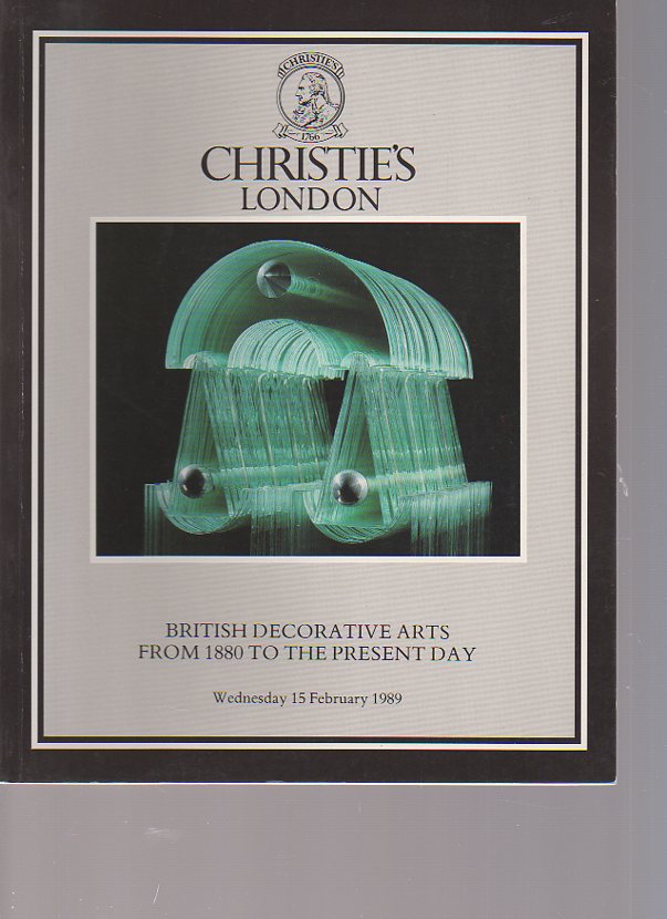 Christies 1989 British Decorative Arts from 1880