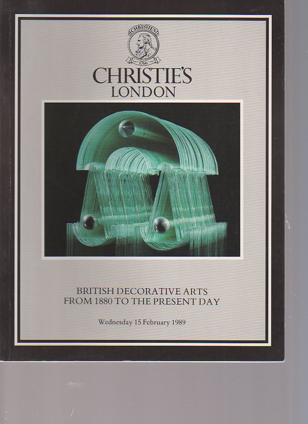 Christies 1989 British Decorative Arts from 1880 - Click Image to Close