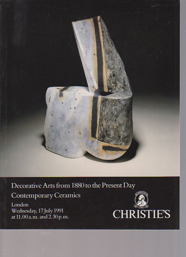 Christies 1991 Decorative Arts from 1880, Contemporary Ceramics