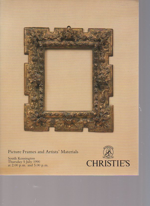 Christies 1990 Picture Frames & Artists Materials