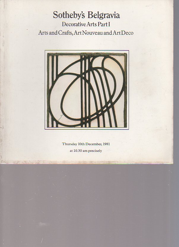 Sothebys 1981 Arts & Crafts, Art Deco, Art Nouveau Part I