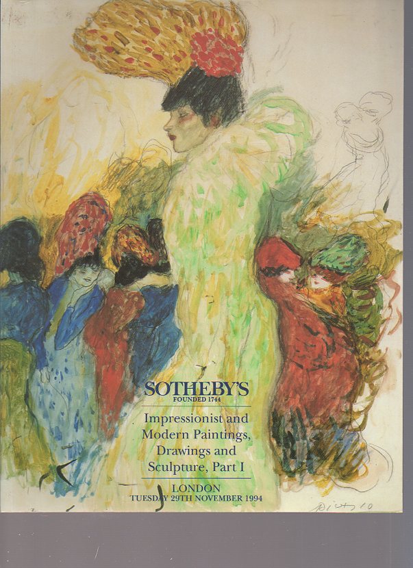 Sothebys 1994 Impressionist & Modern Paintings, Drawings Part I