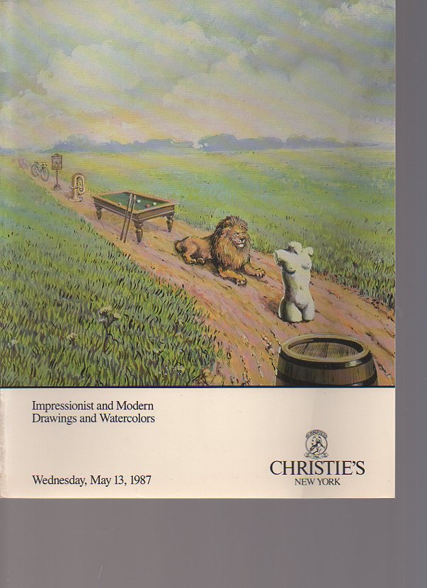 Christies May 1987 Impressionist & Modern Drawings & Watercolors