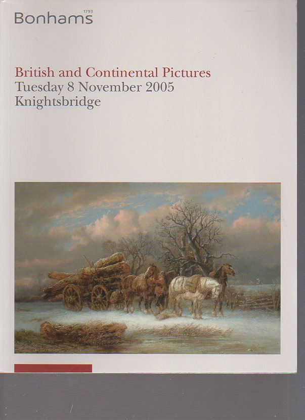 Bonhams November 2005 British & Continental Pictures