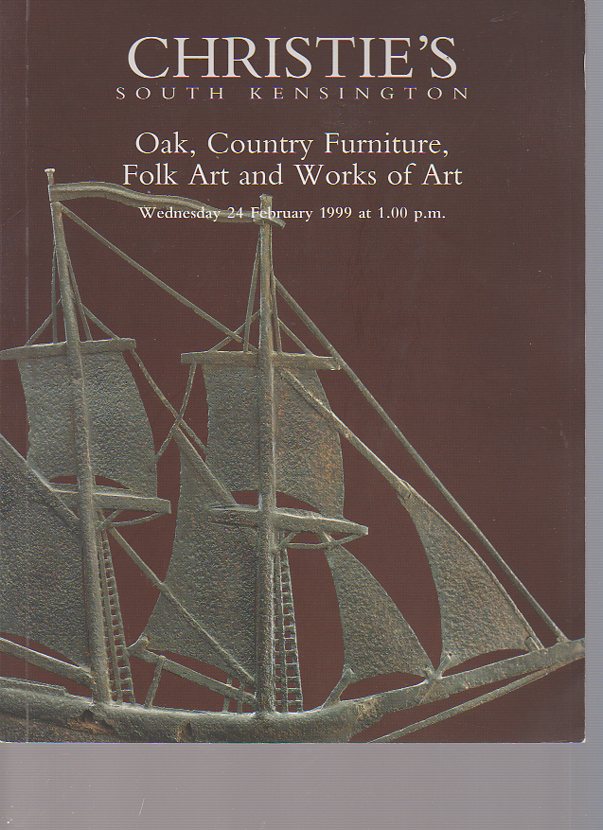 Christies 1999 Oak, Country Furniture, Folk Art, Works of Art