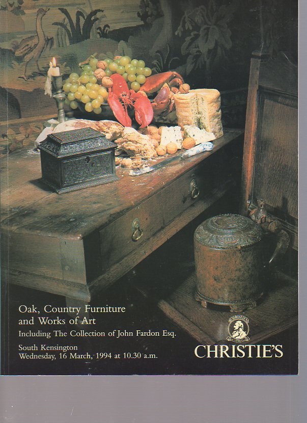 Christies 1994 Oak, Country Furniture & Works of Art