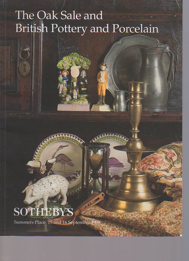Sothebys 1998 Oak Sale, British Pottery & Porcelain
