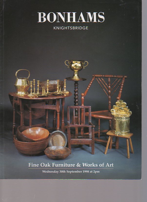 Bonhams 1998 Fine Oak Furniture & Works of Art - Click Image to Close