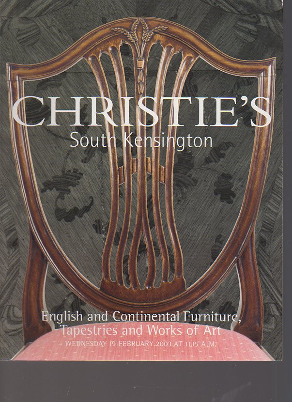 Christies February 2003 English & Continental Furniture, Works of Art