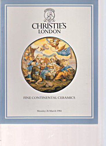 Christies March 1984 Fine Continental Ceramics