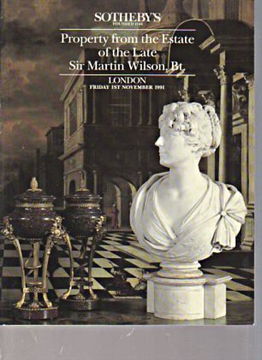 Sothebys 1991 Property from Estate the Late Sir Martin Wilson