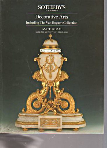 Sothebys 1990 Decorative Arts including Van Bogaert Collection