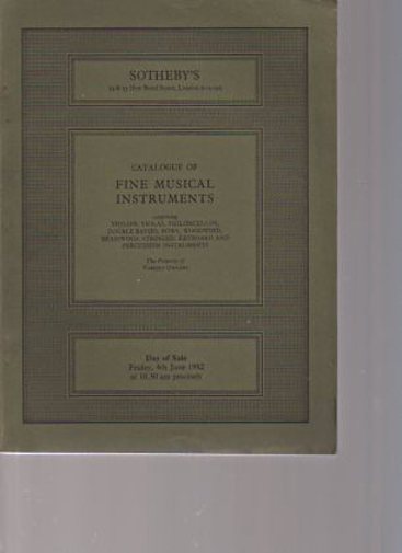 Sothebys June 1982 Fine Musical Instruments