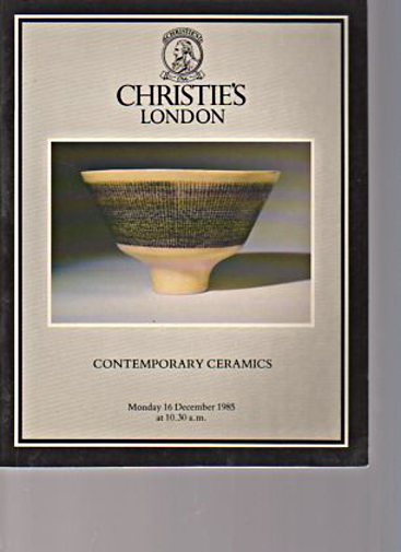 Christies December 1985 Contemporary Ceramics