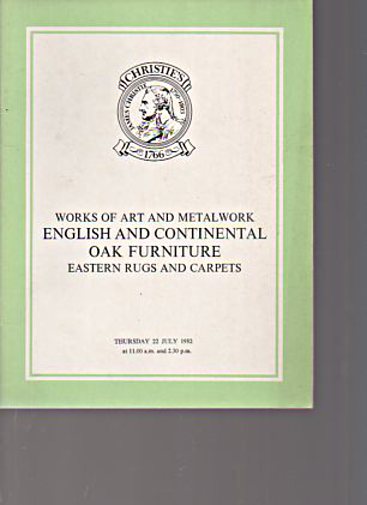 Christies 1982 English & Continental Furniture, Metalwork