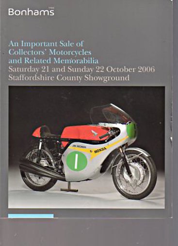Bonhams October 2006 Important Collectors Motorcycles, Memorabilia